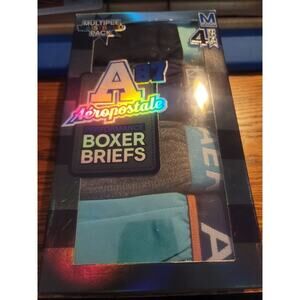 Aeropostale Performance Stretch Boxer Briefs, 4 Pack, Size M Men’s